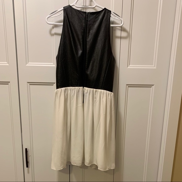 Guess Faux Leather with Flowy bottom Dresd - Picture 2 of 4